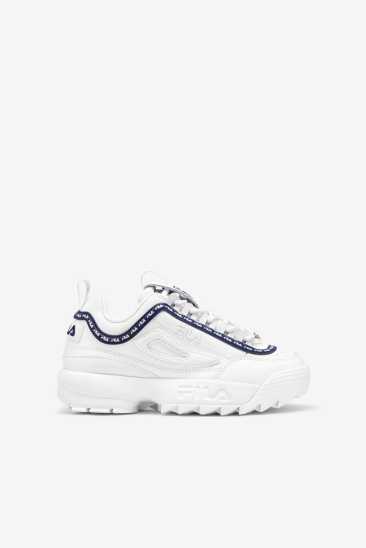 Fila Enfants Disruptor 2 Repeat 125 Blanche / Navy / Rouge Fila France UDW-682715
